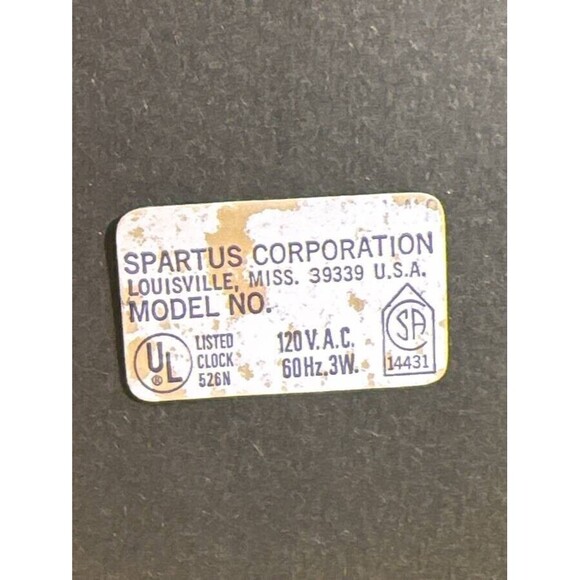 VTG  Spartus Yellow Football Helmet Wall Clock Green Bay Packers?  Tested Works - Picture 3 of 3